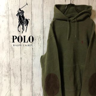 ポロラルフローレン(POLO RALPH LAUREN)の【激レア】ラルフローレン☆刺繍ロゴ アースカラー パーカー(パーカー)