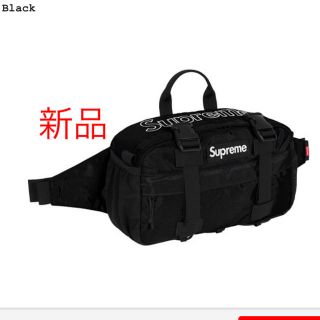 シュプリーム(Supreme)のSUPREMEシュプリーム 19fw Waist Bag ウエストバッグ 黒(ボディーバッグ)