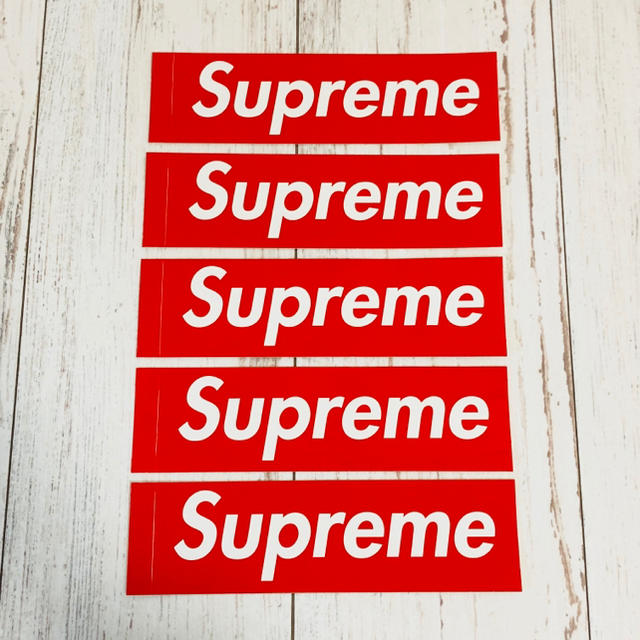 Supreme(シュプリーム)のsupreme ステッカー ５枚セット エンタメ/ホビーのコレクション(ノベルティグッズ)の商品写真
