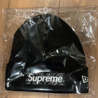 シュプリーム(Supreme)のSupreme 19AW Box Logo beanie BLACK (ニット帽/ビーニー)