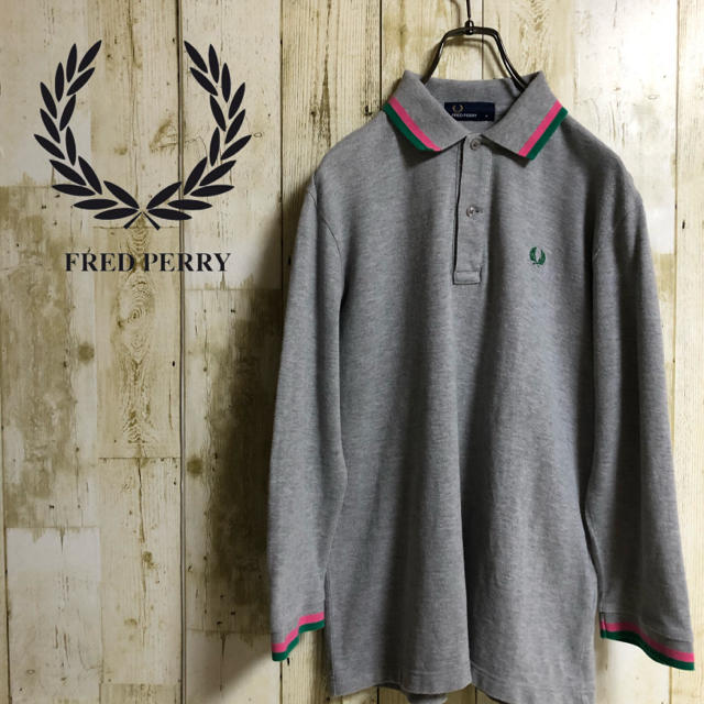 FRED PERRY(フレッドペリー)のフレッドペリー FRED PERRY ワンポイント 刺繍ロゴ 長袖ポロシャツ レディースのトップス(ポロシャツ)の商品写真