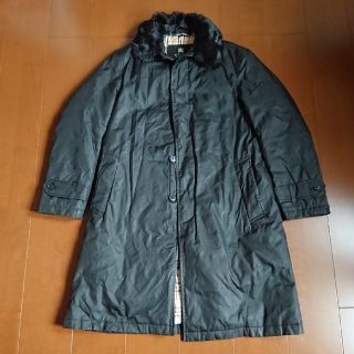 バーバリーブラックレーベル(BURBERRY BLACK LABEL)の処分します Burberry Black Label ラビットファーコート(トレンチコート)