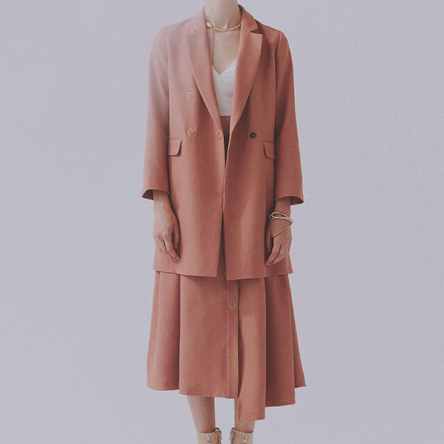 Ameri VINTAGE(アメリヴィンテージ)の新品未使用　セットアップ　ピンク レディースのスカート(ひざ丈スカート)の商品写真