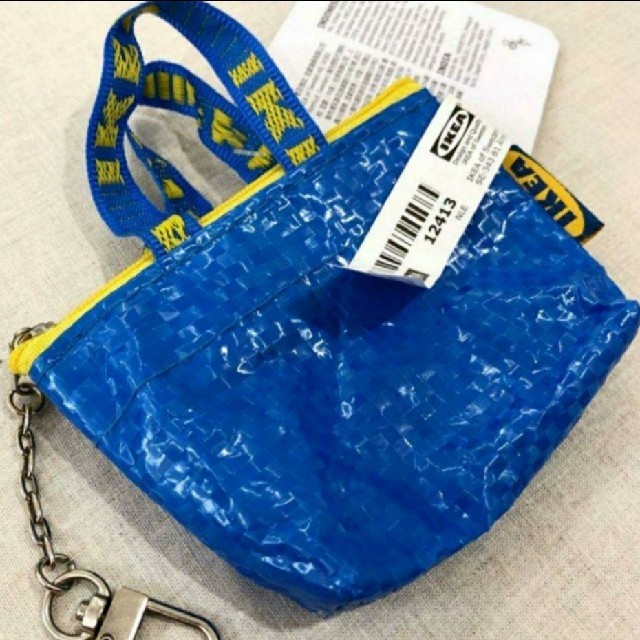 IKEA(イケア)の新品♥️Cute⭐IKEA クノーリグ ブルーバッグ キーホルダー イケア 新品 メンズのバッグ(エコバッグ)の商品写真