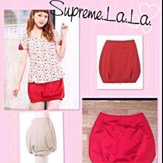 シュープリームララ(Supreme.La.La.)の美品♡赤スカート(ミニスカート)