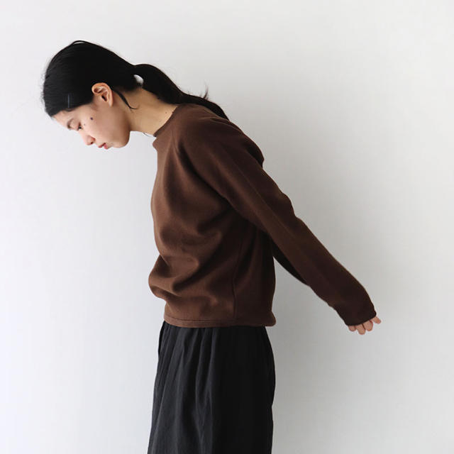 今期新品ヴェリテクールFelt Plain Knitting Pullover