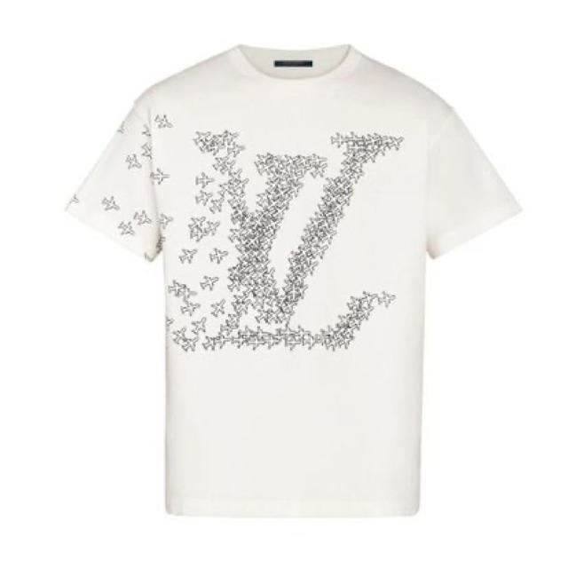 ルイヴィトン LOUIS VUITTON  LV Tシャツ M 白　ダミエ