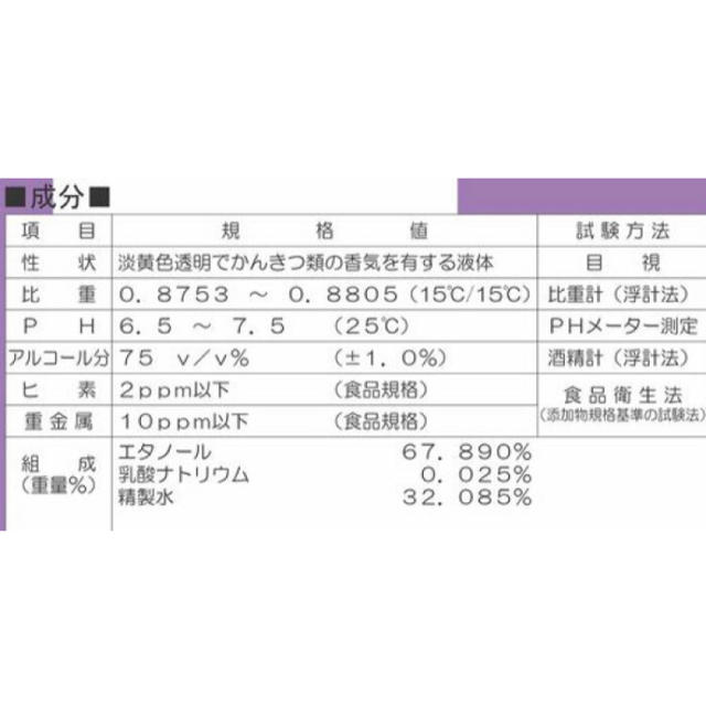 アルコール消毒液　エタノール製剤　大容量 アルタイザー75　5L 1本