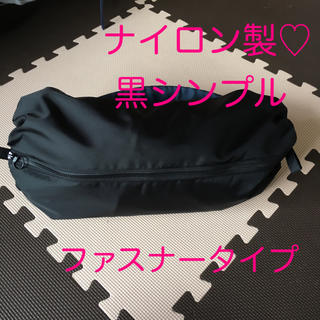 黒シンプル ナイロン製 ファスナータイプ  抱っこ紐収納カバー(外出用品)