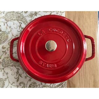 ストウブ(STAUB)のストウブココットラウンド24cm☆鍋ルクルーゼ(鍋/フライパン)