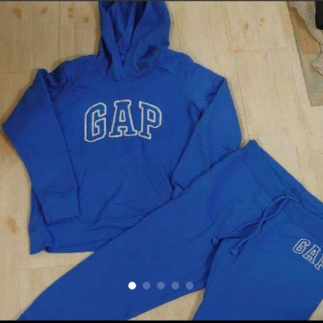 GAP(ギャップ)の GAP スウェット セットアップ レディース 青 レディースのトップス(トレーナー/スウェット)の商品写真