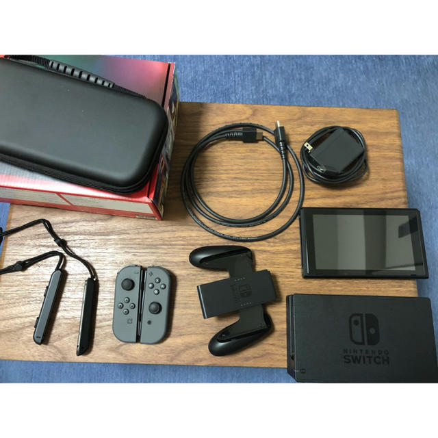 【動作確認済み】Nintendo Switch 本体 グレー 完品ショップエムアンドエム