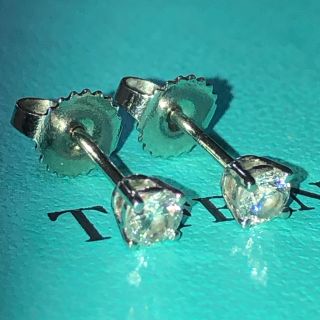 ティファニー(Tiffany & Co.)のティファニー ダイヤモンド ソリティア ピアス　プラチナ(ピアス)