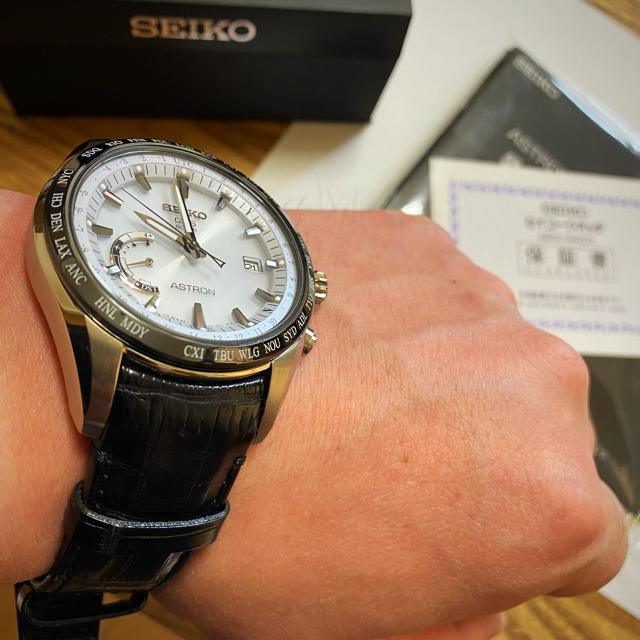 ★箱・保証書付き【SEIKO】セイコー アストロン 2015限定モデル SBXB039/8X53-0AA0-2 ソーラー電波 メンズ_699136【ev15】