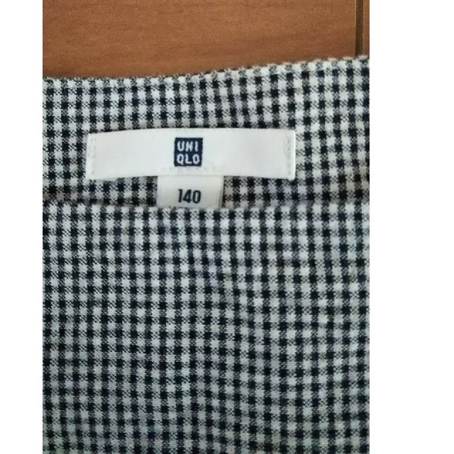 UNIQLO(ユニクロ)の新品未使用 ユニクロ チュニック 140 チェック キッズ/ベビー/マタニティのキッズ服女の子用(90cm~)(その他)の商品写真