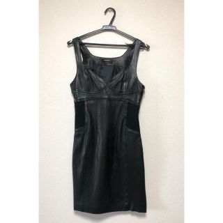 ブラックゴールド(BLACK GOLD)のdiesel black gold ディーゼルブラックゴールド　レザーワンピース(ミニワンピース)