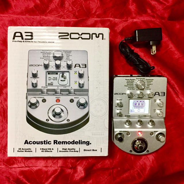 Zoom(ズーム)のzoom A3 多機能エフェクター ACアダプター付 楽器のギター(エフェクター)の商品写真