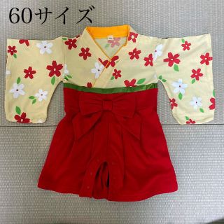 【i.aki0712様用】袴ロンパース（カバーオール）60サイズ(カバーオール)