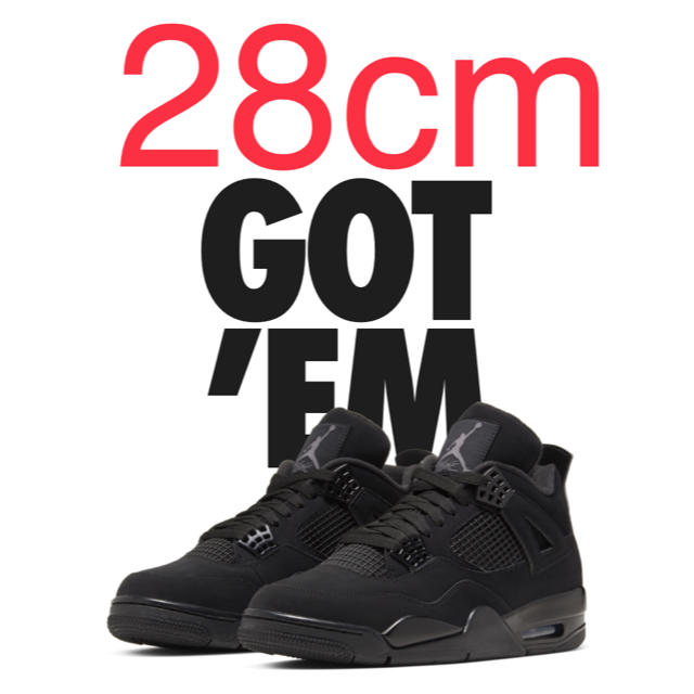 NIKE air jordan 4 black cat