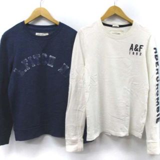 アバクロンビーアンドフィッチ(Abercrombie&Fitch)の※ ♪ アバクロ 長袖 Tシャツ カットソー 裏起毛 プルオーバー 2点セット(Tシャツ/カットソー(七分/長袖))