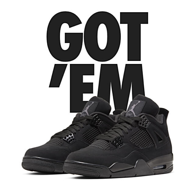 NIKE AIR JORDAN 4 RETRO "BLACK CAT"スニーカー