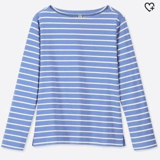 ユニクロ(UNIQLO)のUNIQLO ボーダーボートネックT(カットソー(長袖/七分))