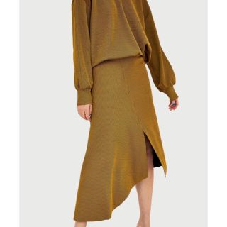 ザラ(ZARA)の【最終値下げ】ZARA アシンメトリージャガードスカート トップス セットアップ(セット/コーデ)