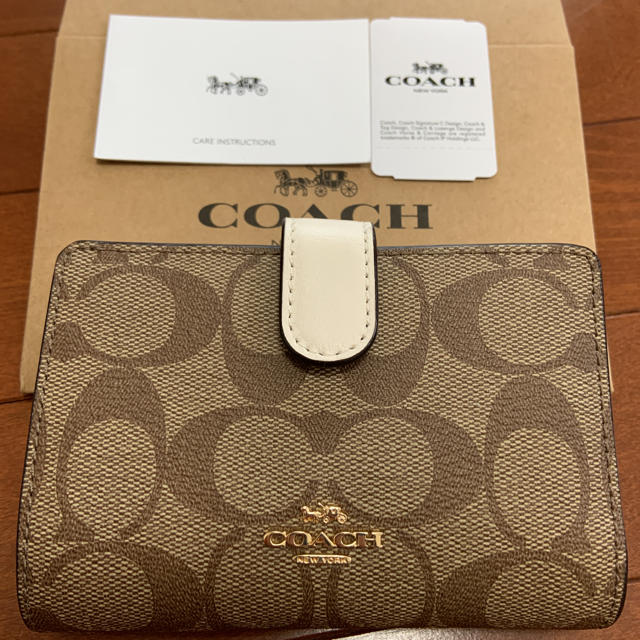 即購入OK コーチ coach 二つ折り財布