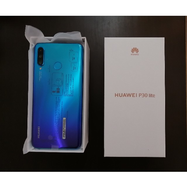 新品未使用 Huawei p30 lite ピーコックブルー