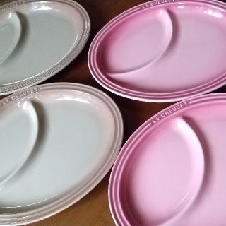 ルクルーゼ(LE CREUSET)のル・クルーゼ マルチオーバルプレート４枚セット(食器)