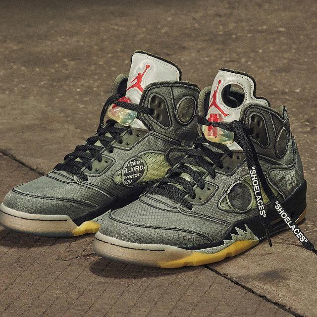 OFF-WHITE×NIKE AIR JORDAN 5 RETRO 27cmCT8480-001SIZE