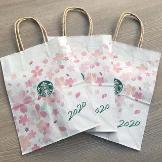 スターバックスコーヒー(Starbucks Coffee)のSTARBUCKS SAKURA2020 紙袋3枚 ショッパー バッグ(ショップ袋)