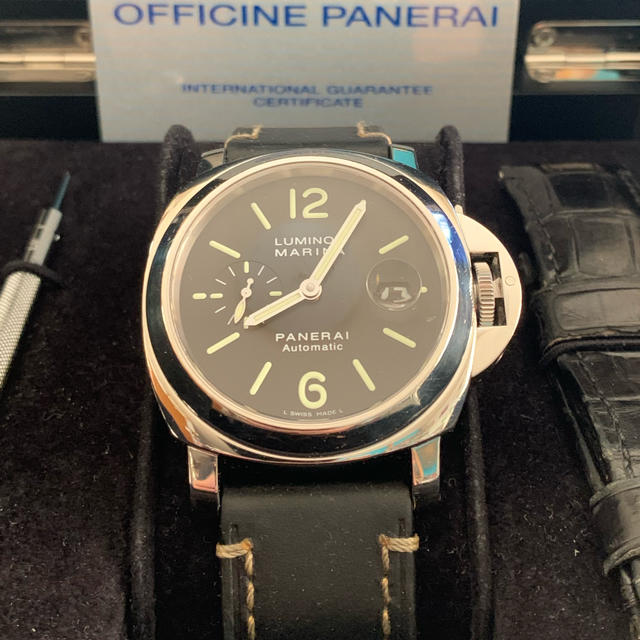 OFFICINE PANERAI(オフィチーネパネライ)の『ひらちゃんまん様専用』パネライ  ルミノールマリーナ　pam00104  メンズの時計(腕時計(アナログ))の商品写真