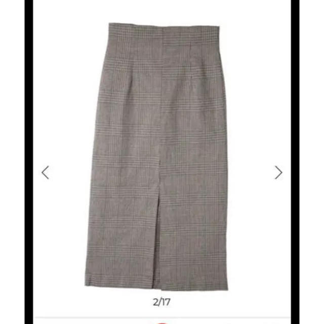 eimy istoire(エイミーイストワール)のeimy istore フロントスリットチェックペンシルスカート レディースのスカート(ロングスカート)の商品写真