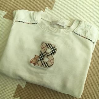 バーバリー(BURBERRY)のBurberry トレーナー　白(Tシャツ/カットソー)