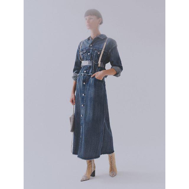 Ameri VINTAGE(アメリヴィンテージ)の4WAY DENIM DRESS COAT Sサイズ レディースのワンピース(ロングワンピース/マキシワンピース)の商品写真