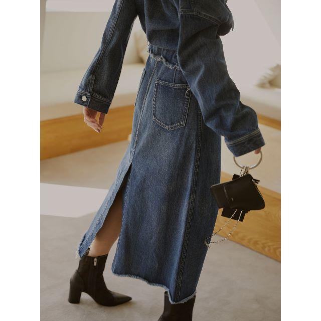 Ameri VINTAGE(アメリヴィンテージ)の4WAY DENIM DRESS COAT Sサイズ レディースのワンピース(ロングワンピース/マキシワンピース)の商品写真