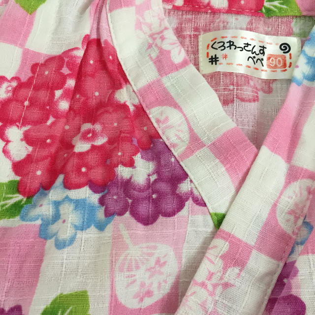 女の子90cm 甚平 キッズ/ベビー/マタニティのキッズ服女の子用(90cm~)(甚平/浴衣)の商品写真