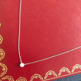 ジュエリーツツミ(JEWELRY TSUTSUMI)のk10ホワイトゴールド　ダイヤモンドネックレス(ネックレス)