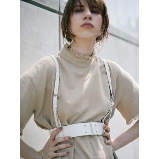 アメリヴィンテージ(Ameri VINTAGE)のハーネス人気即完売 ECO LEATHER HARNESS白(ベルト)