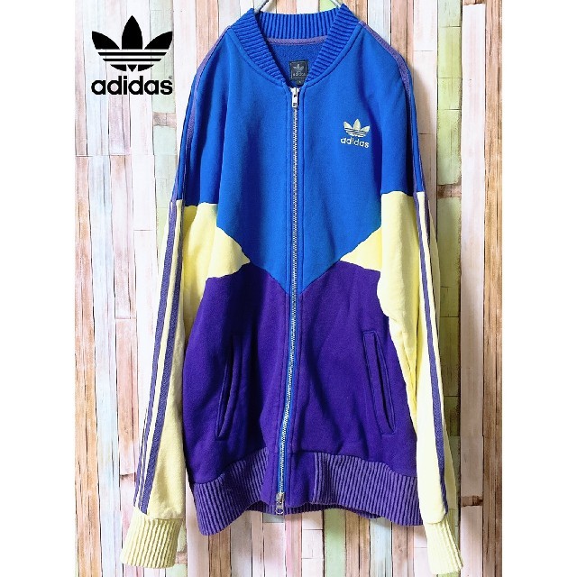 【人気】  adidas アディダス 3色カラー フルジップ トレーナー