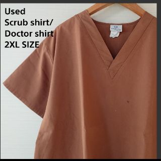 ☆US古着ビッグサイズ!2XL/ドクターシャツ/スクラブシャツ/オペシャツ(Tシャツ/カットソー(半袖/袖なし))