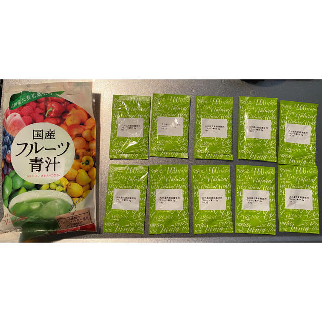 フルーツ青汁　10杯分お試し 食品/飲料/酒の健康食品(青汁/ケール加工食品)の商品写真