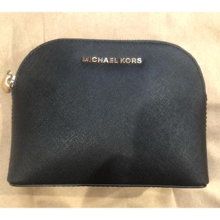 マイケルコース(Michael Kors)のマイケルコース　ポーチ　美品　黒(ポーチ)