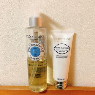 ロクシタン(L'OCCITANE)のロクシタン シアクレンジングオイル レーヌブランシュブライトスクラブ（試供品付）(クレンジング/メイク落とし)