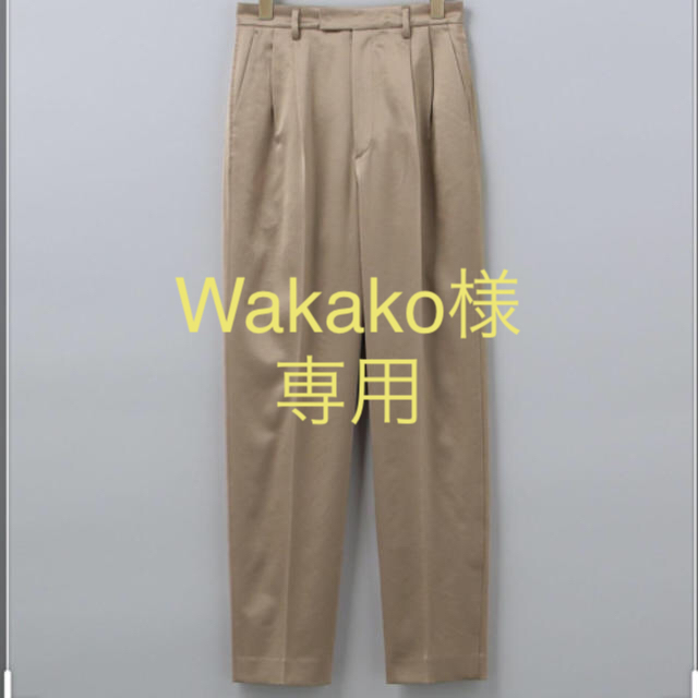 【6〈ROKU〉】SATIN TUCK PANTS