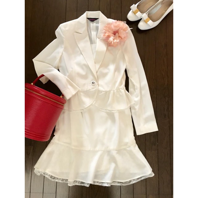 💓華やかなセレモニースーツ 💓 レディースのフォーマル/ドレス(スーツ)の商品写真