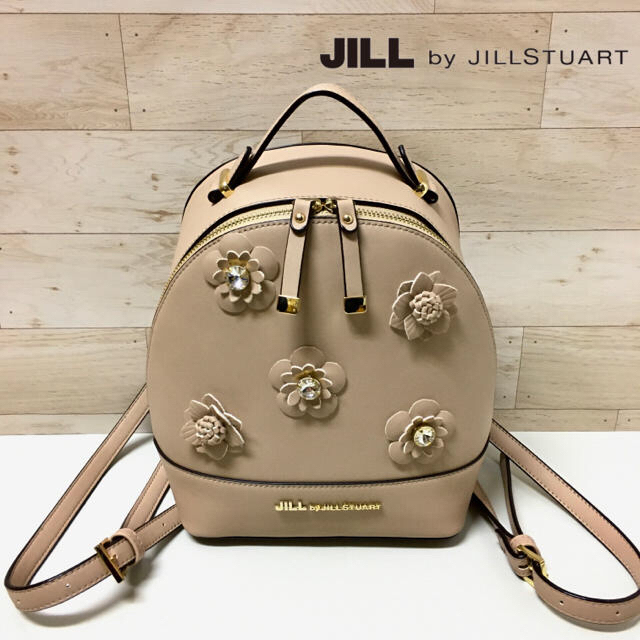 JILL by JILLSTUART(ジルバイジルスチュアート)の【JILL by JILLSTUART】リュック　ビジュー　花　フラワー レディースのバッグ(リュック/バックパック)の商品写真