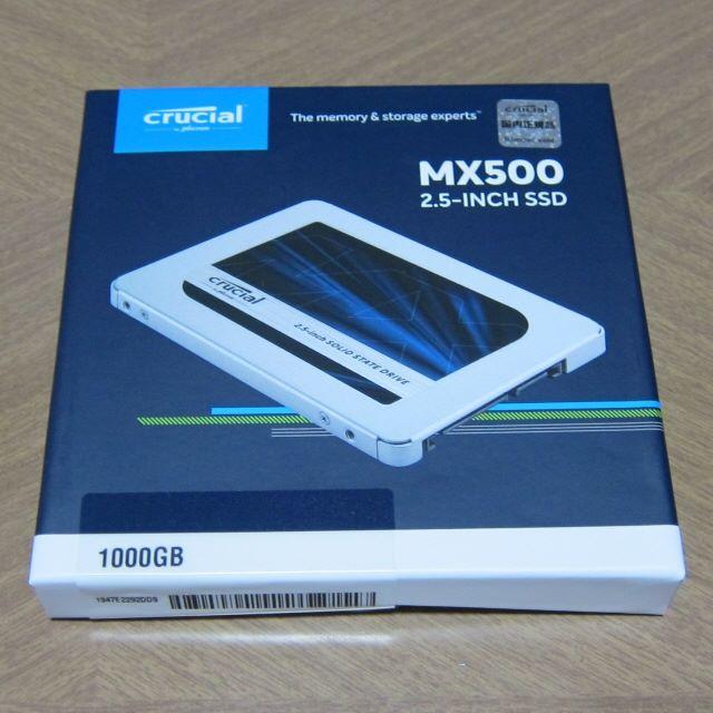 Crucial SSD MX500 1000GB スマホ/家電/カメラのPC/タブレット(PC周辺機器)の商品写真
