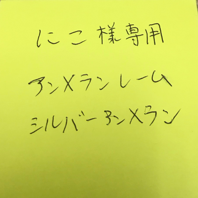 シルバーアンメランレームおまけ付き